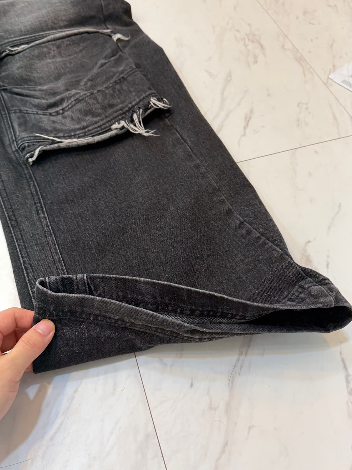 [S] BLR BLUER 비엘알 니 포인트 데님 팬츠 상품이미지6