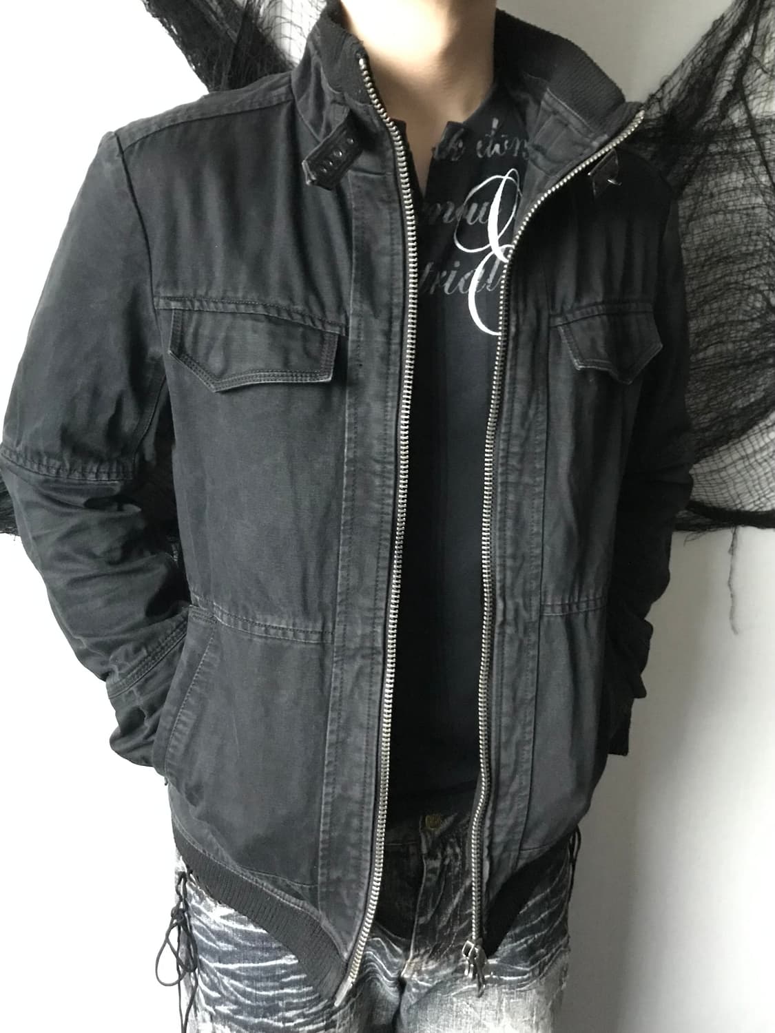00s neck buckle jacket  상품이미지4