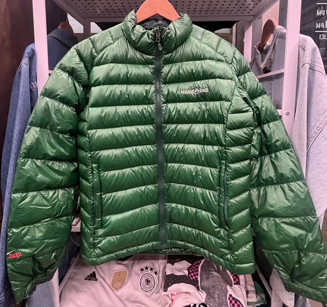 몽벨 경량 800필 딥그린 패딩 상품이미지1