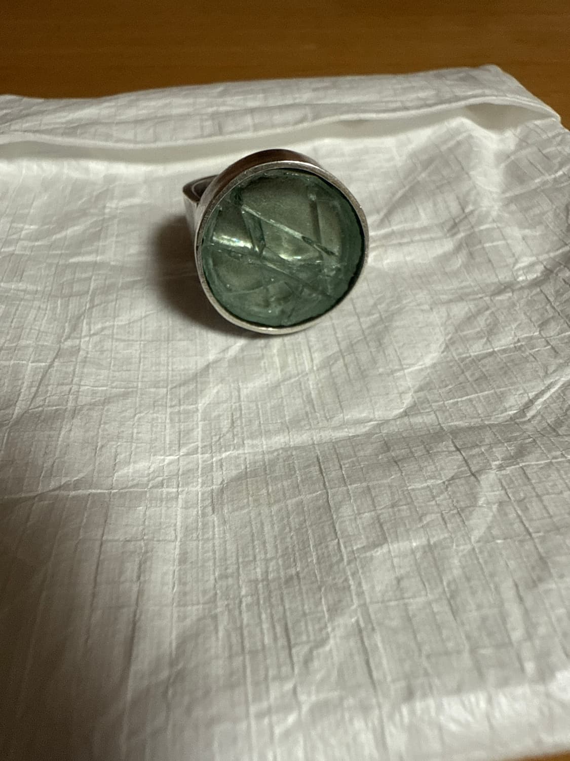 크래시 실버 링 상품이미지1