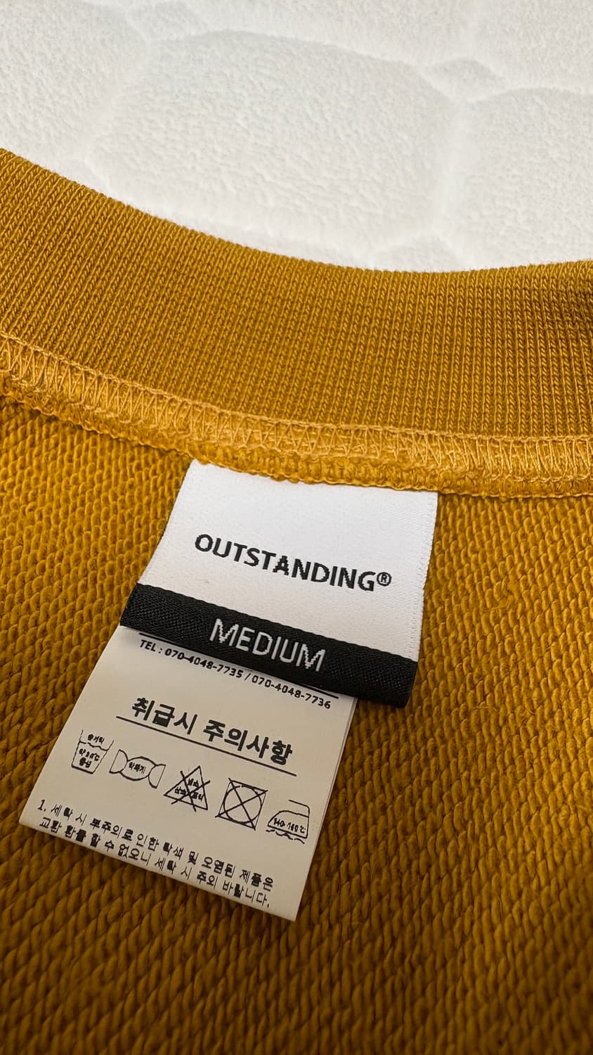 M)아웃스탠딩 맨투맨 스웻 머스타드 상품이미지3