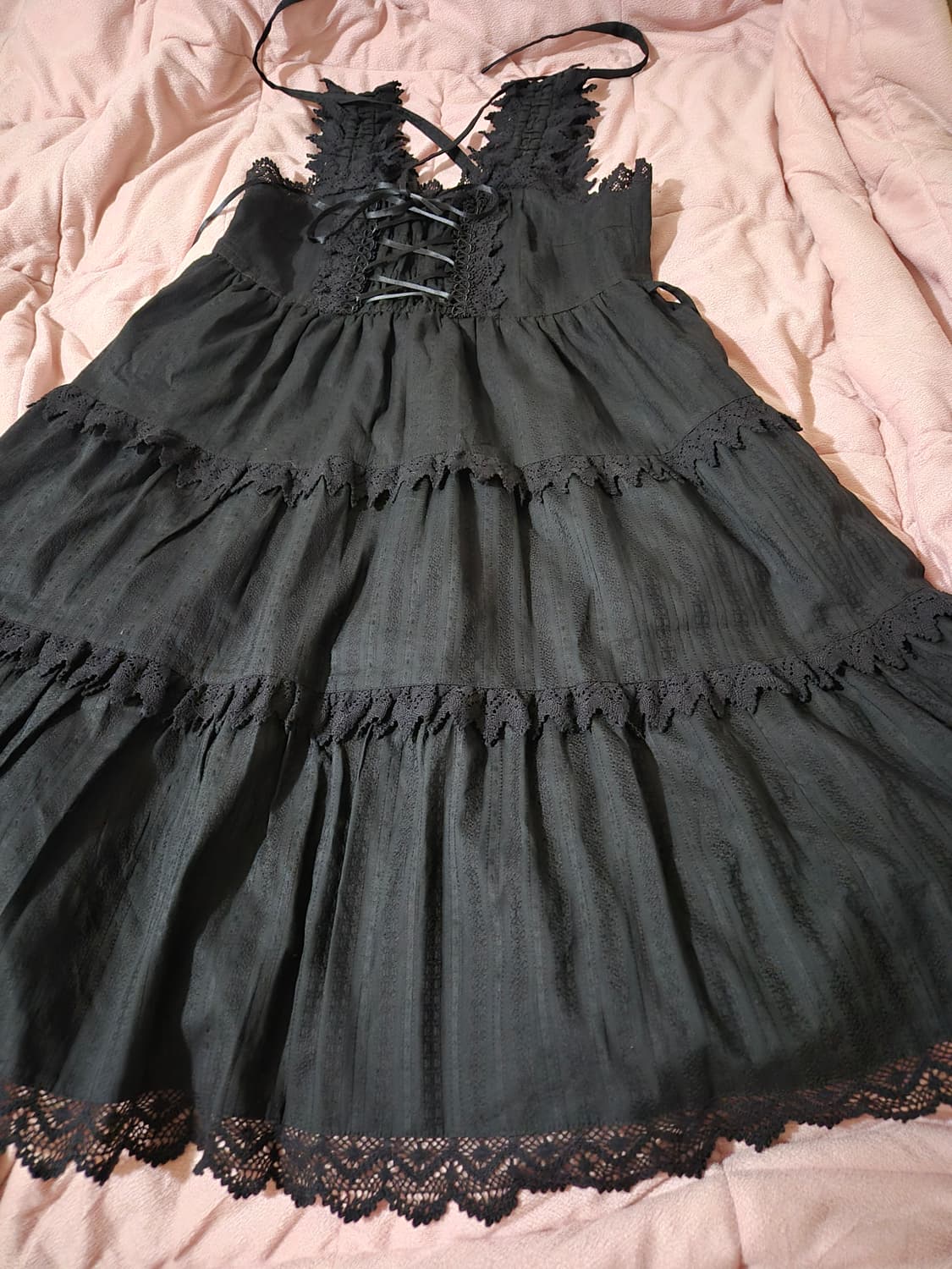 베이비 더 스타 샤인브라이트 3단 티어드 카라미 jsk 로리타양복 로리타 상품이미지2