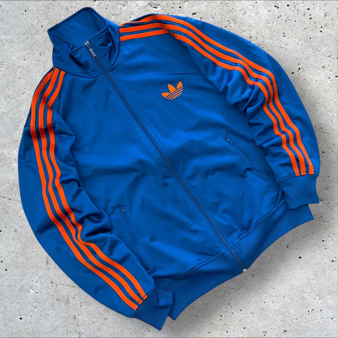 [105] 12s 아디다스 파이어버드 트랙탑 져지 블루/오렌지 D241 상품이미지1