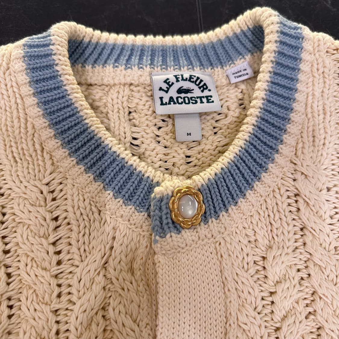 GOLF LE FLEUR x LACOSTE 골프 라코스테 가디건 상품이미지5