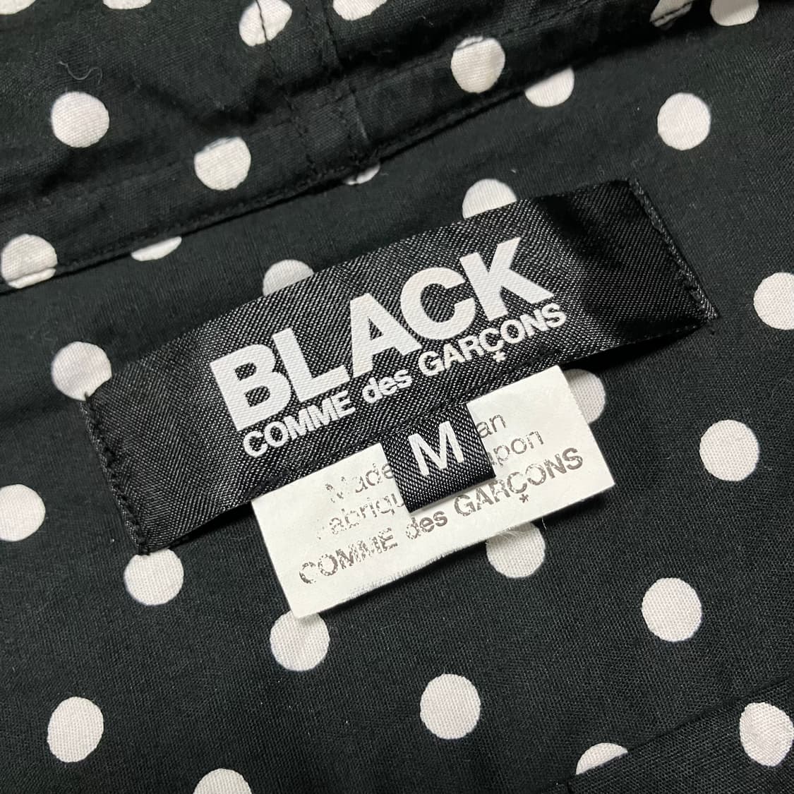 [Comme des Garcons] 블랙 도트 후드 셔츠 상품이미지6