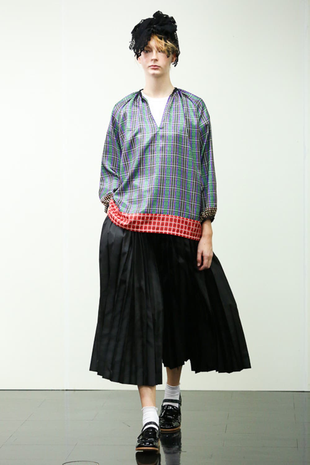 Mixed Pattern Blouse 상품이미지1