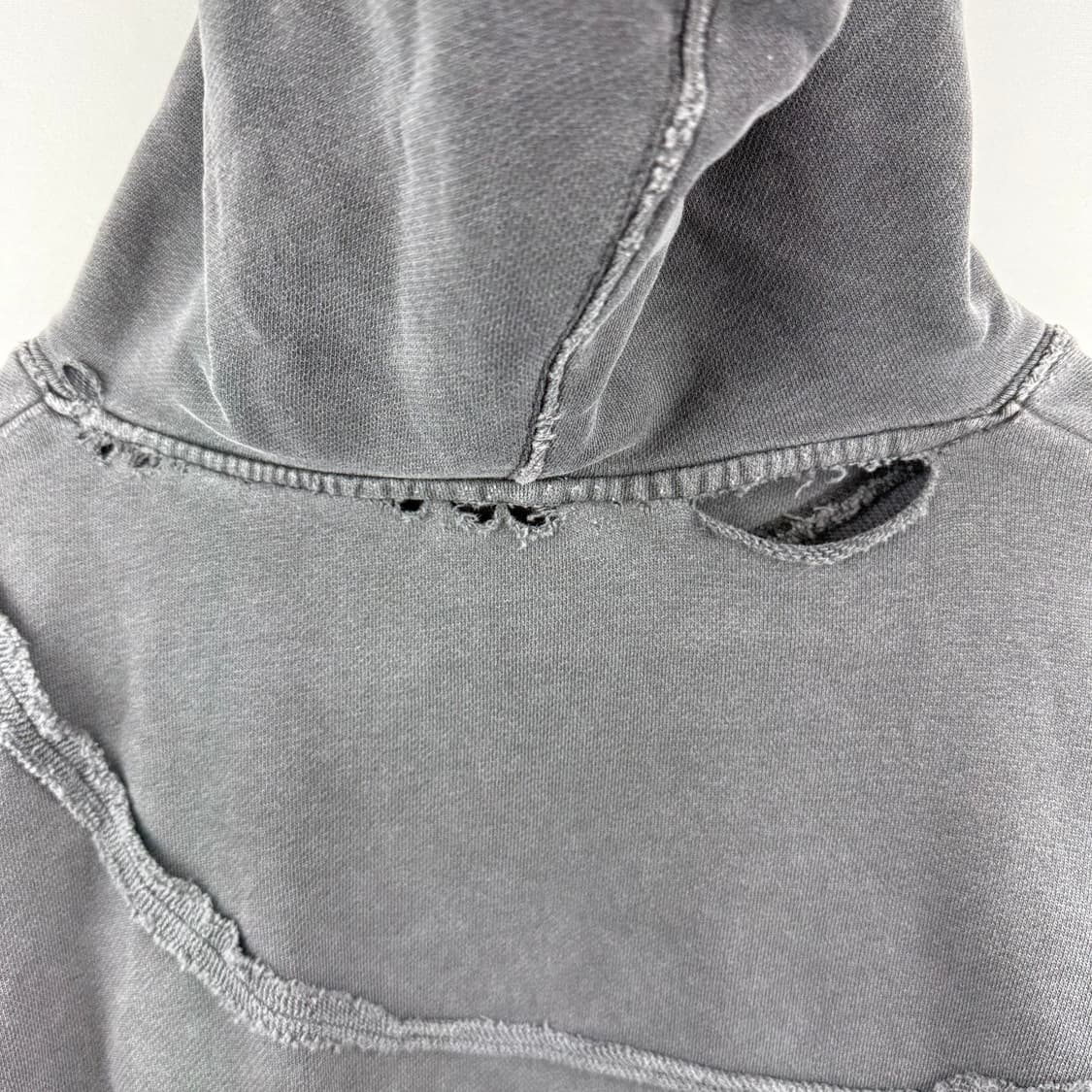 (F) 오드스튜디오 크롭 후드집업 차콜 상품이미지8