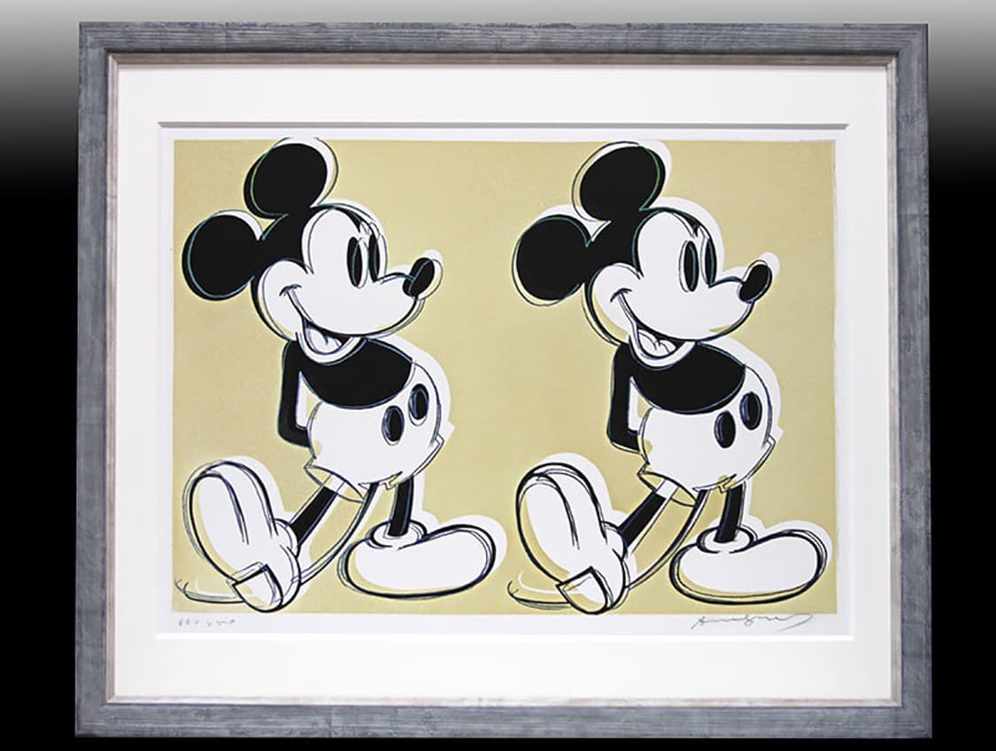 정품 앤디 워홀 double micky mouse Ed.260 실크스크린 상품이미지1