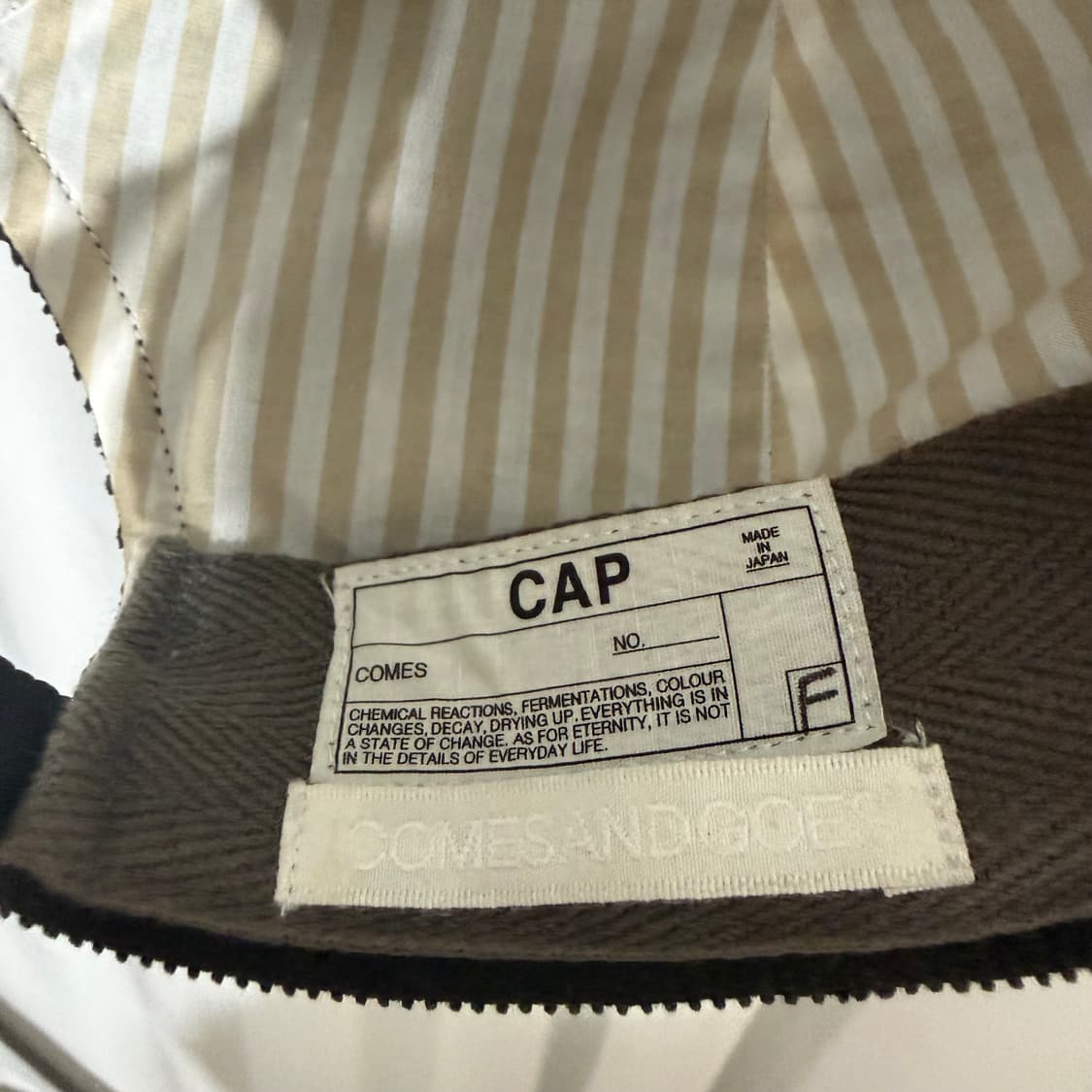 Comesandgoes cap 상품이미지3