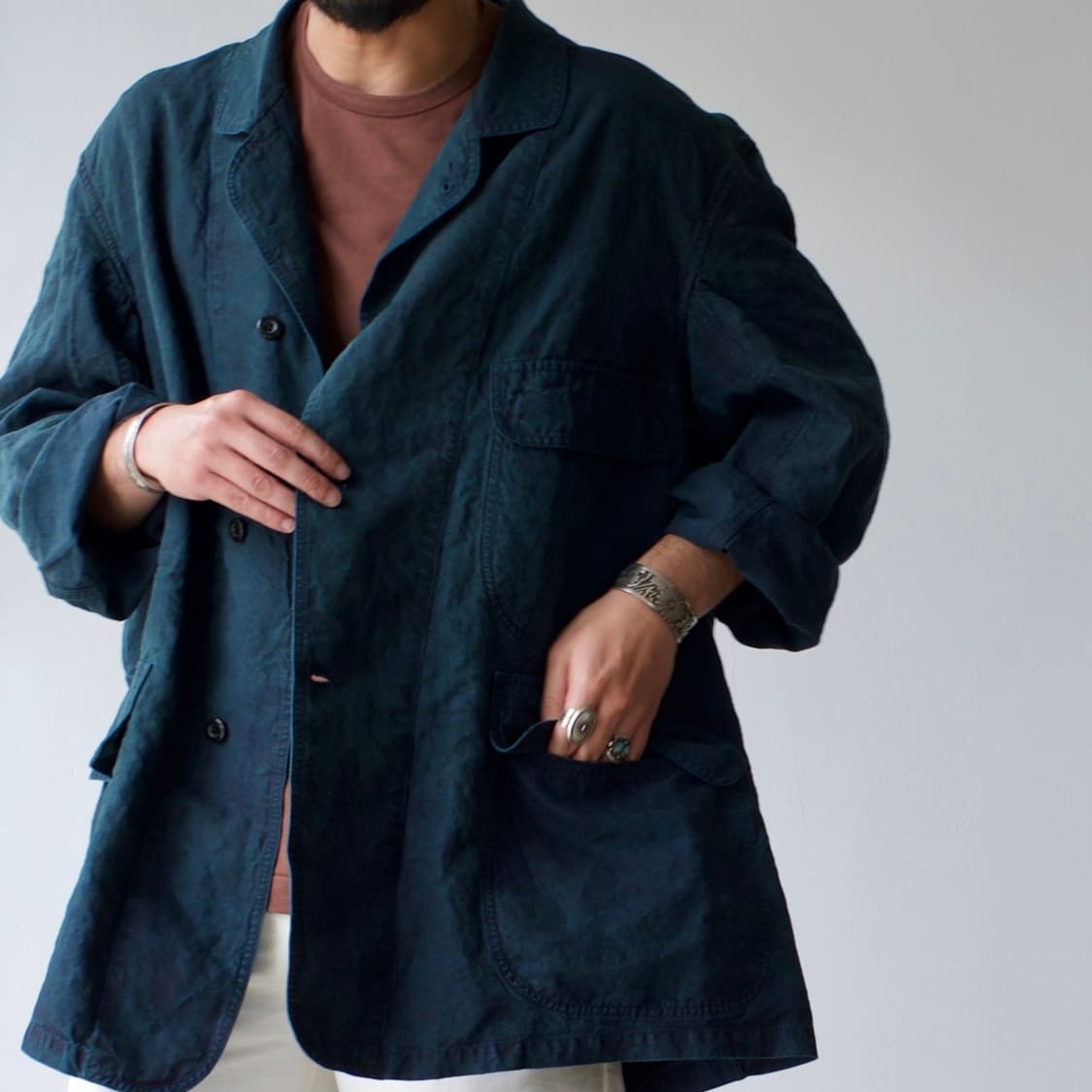 [3]우티 outil MANTEAU AZE  black indigo 상품이미지4