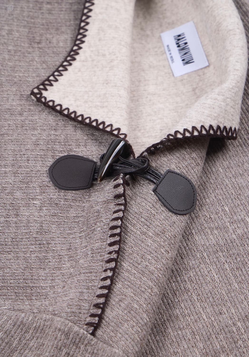 할로미늄 TOGGLE KNIT TOP / BROWN 상품이미지3