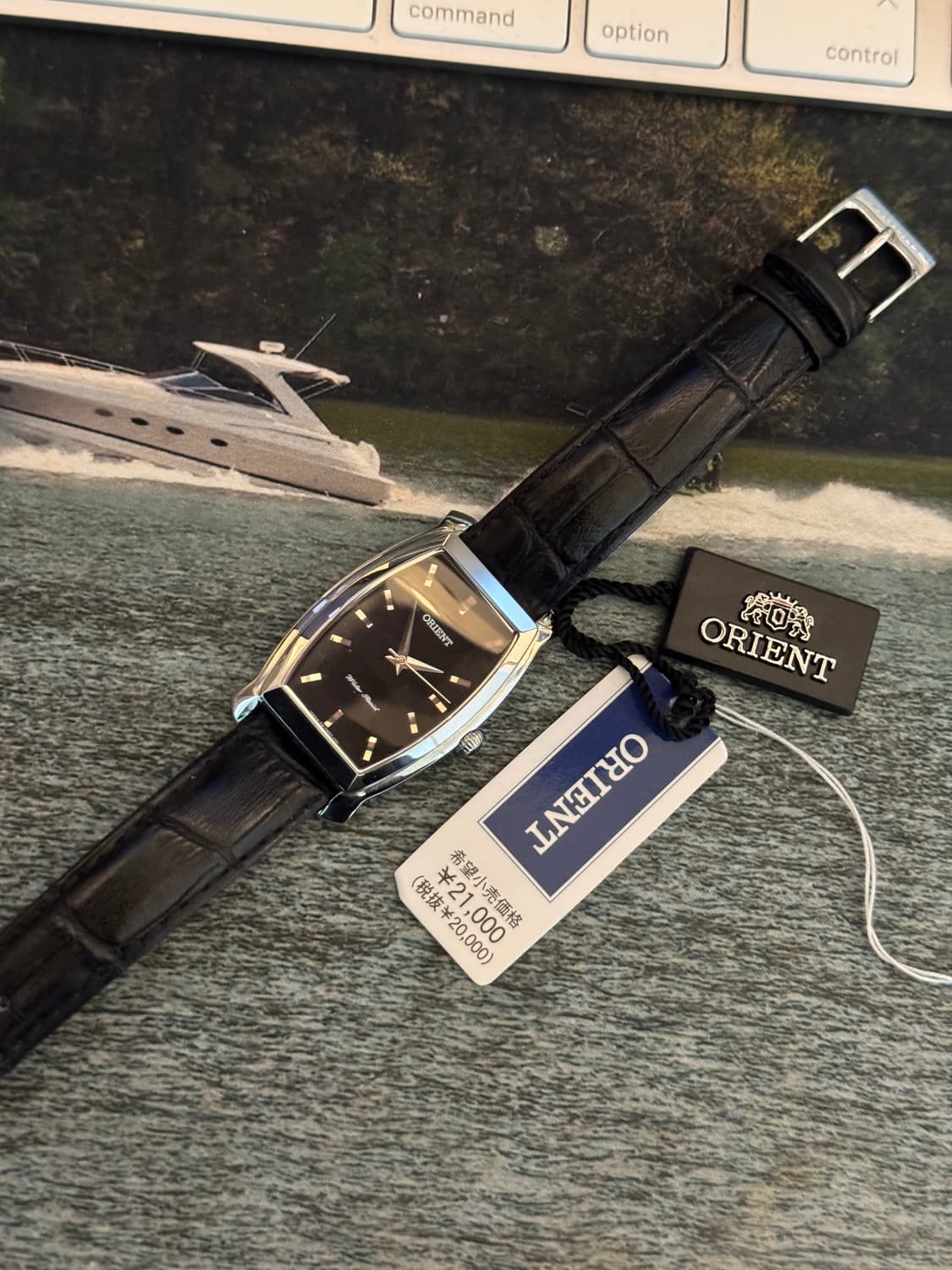 오리엔트 까르띠에 탱크 쿼츠 가죽시계 상품이미지1