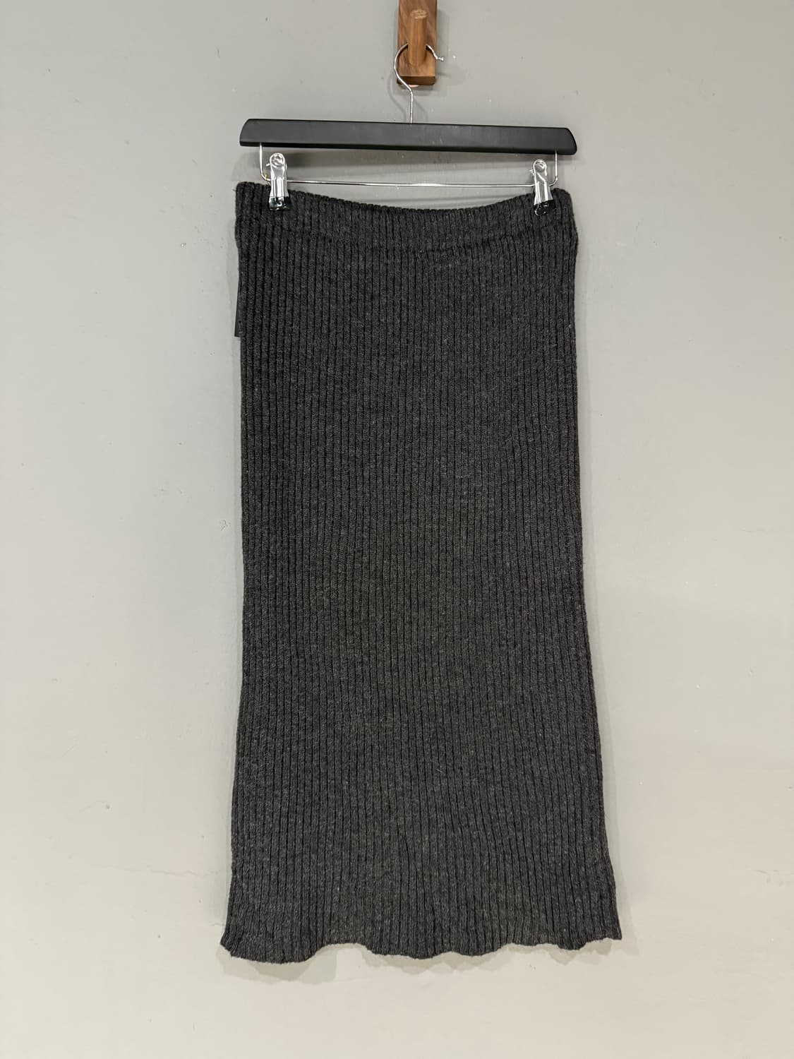 button-up slit detail knit long skirt 상품이미지7