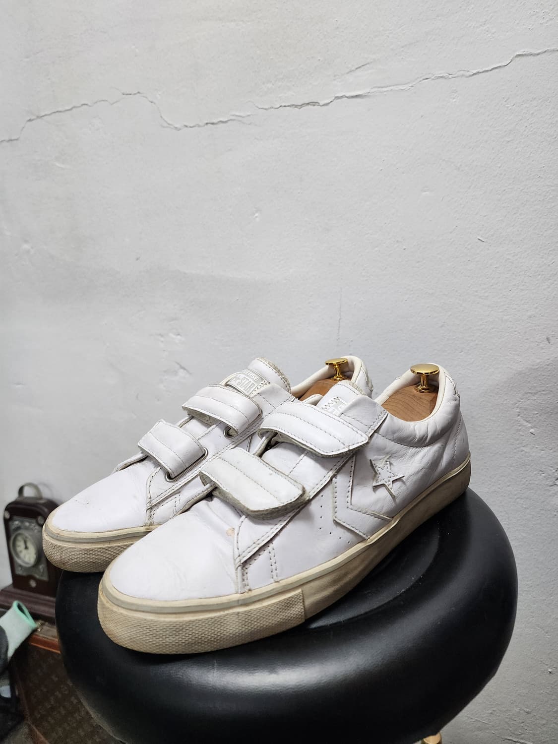 컨버스 벨크로 흰색 스니커즈 상품이미지1