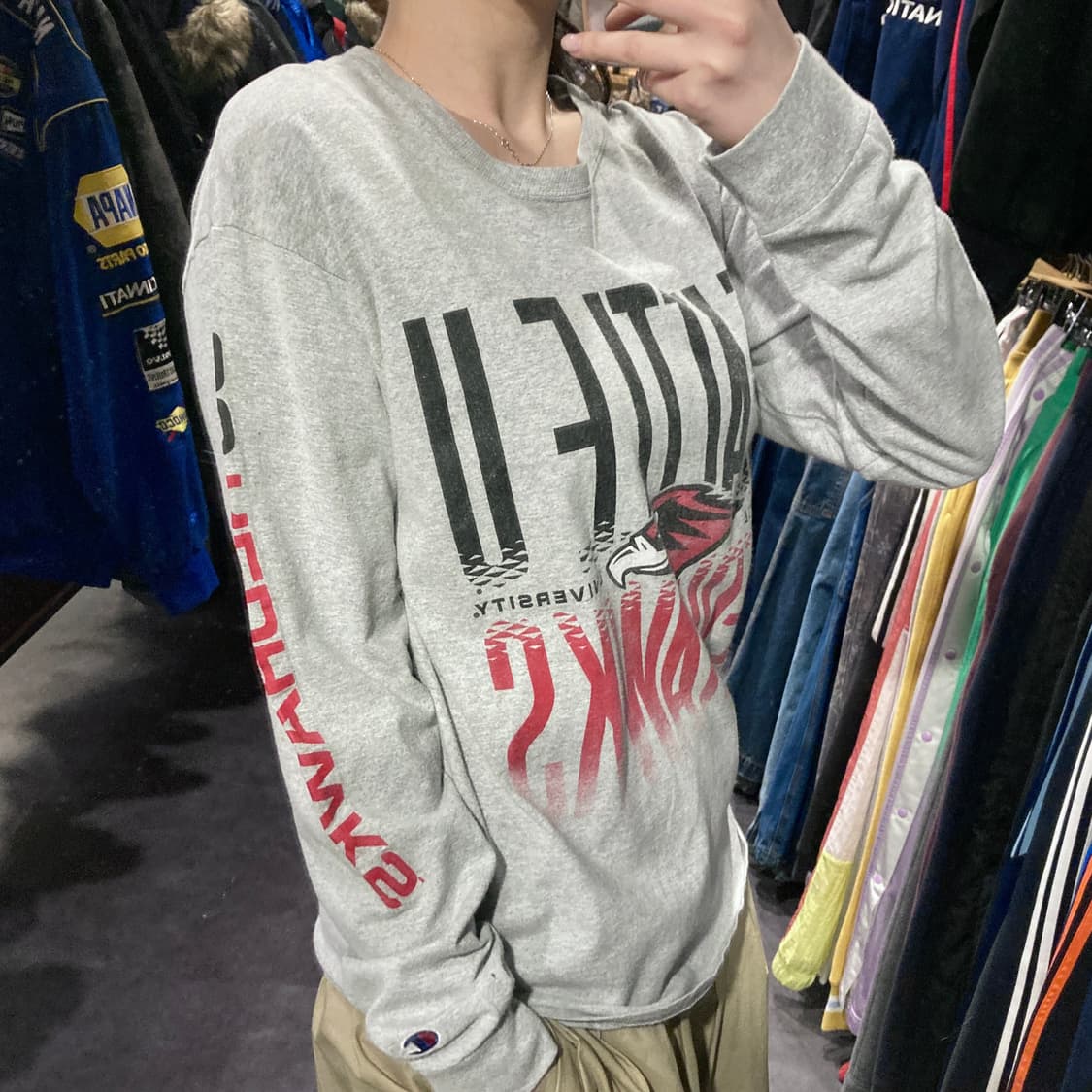 [IM] Champion 챔피온 시애틀 레드호크스 프린팅 스웻셔츠 그레이 상품이미지5