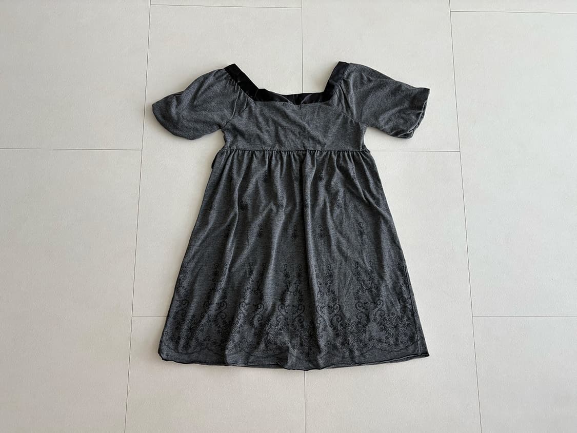 puff sleeve ribbon dress 상품이미지2