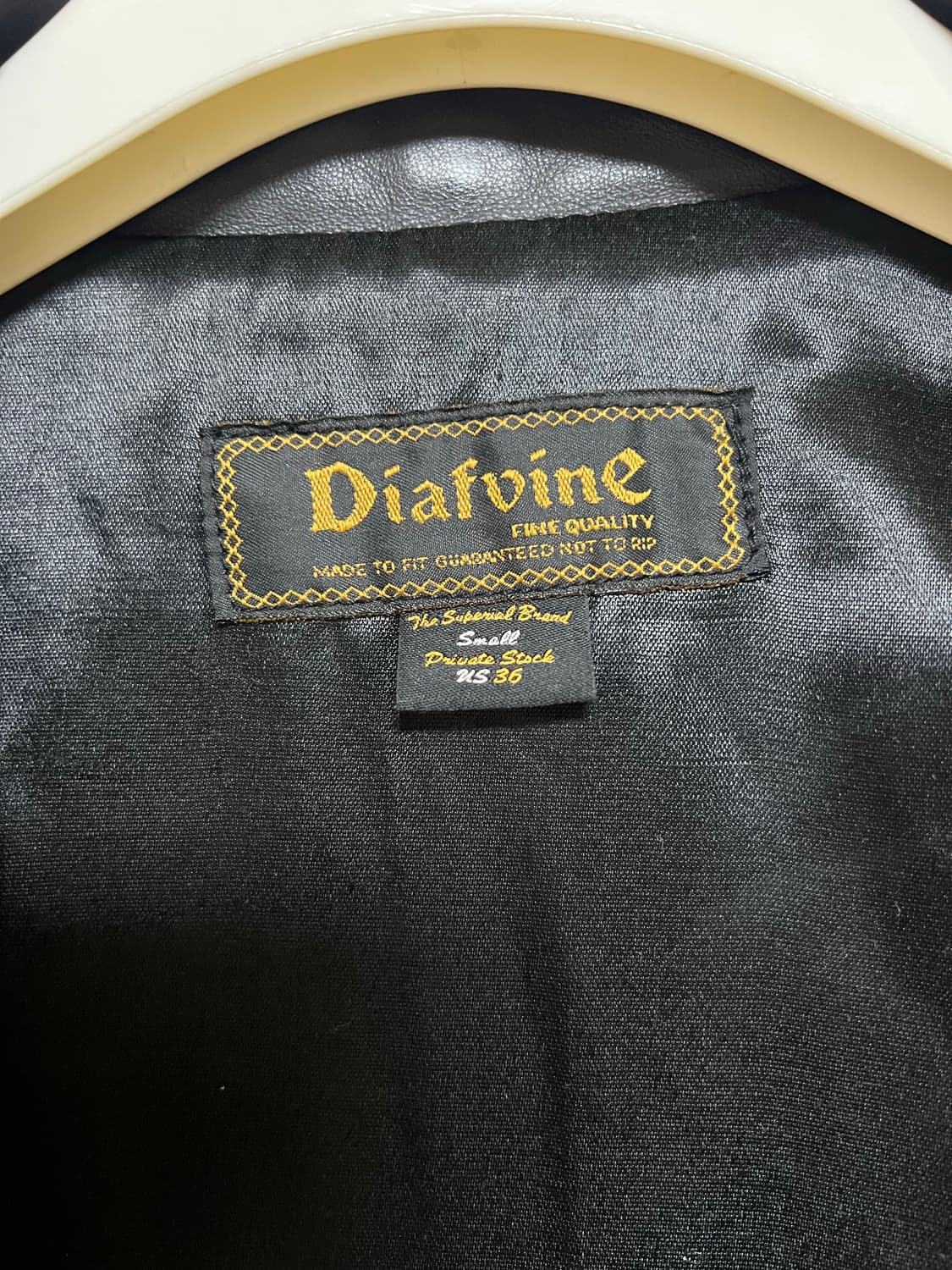 디아프바인 소가죽 라이더자켓 36 사이즈 Diafvine 가죽자켓 상품이미지5
