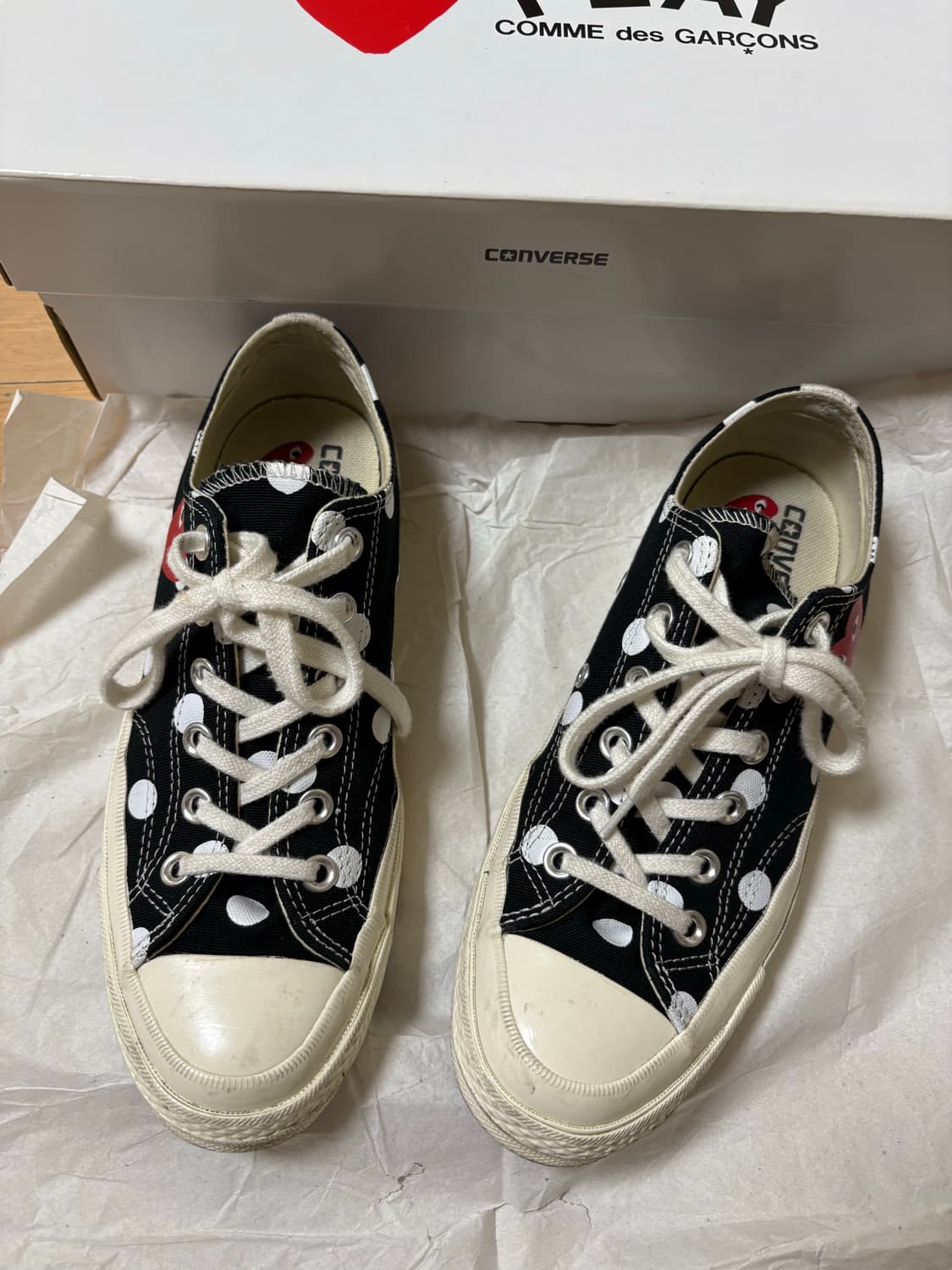 꼼데가르송 폴카닷 컨버스 245 상품이미지3