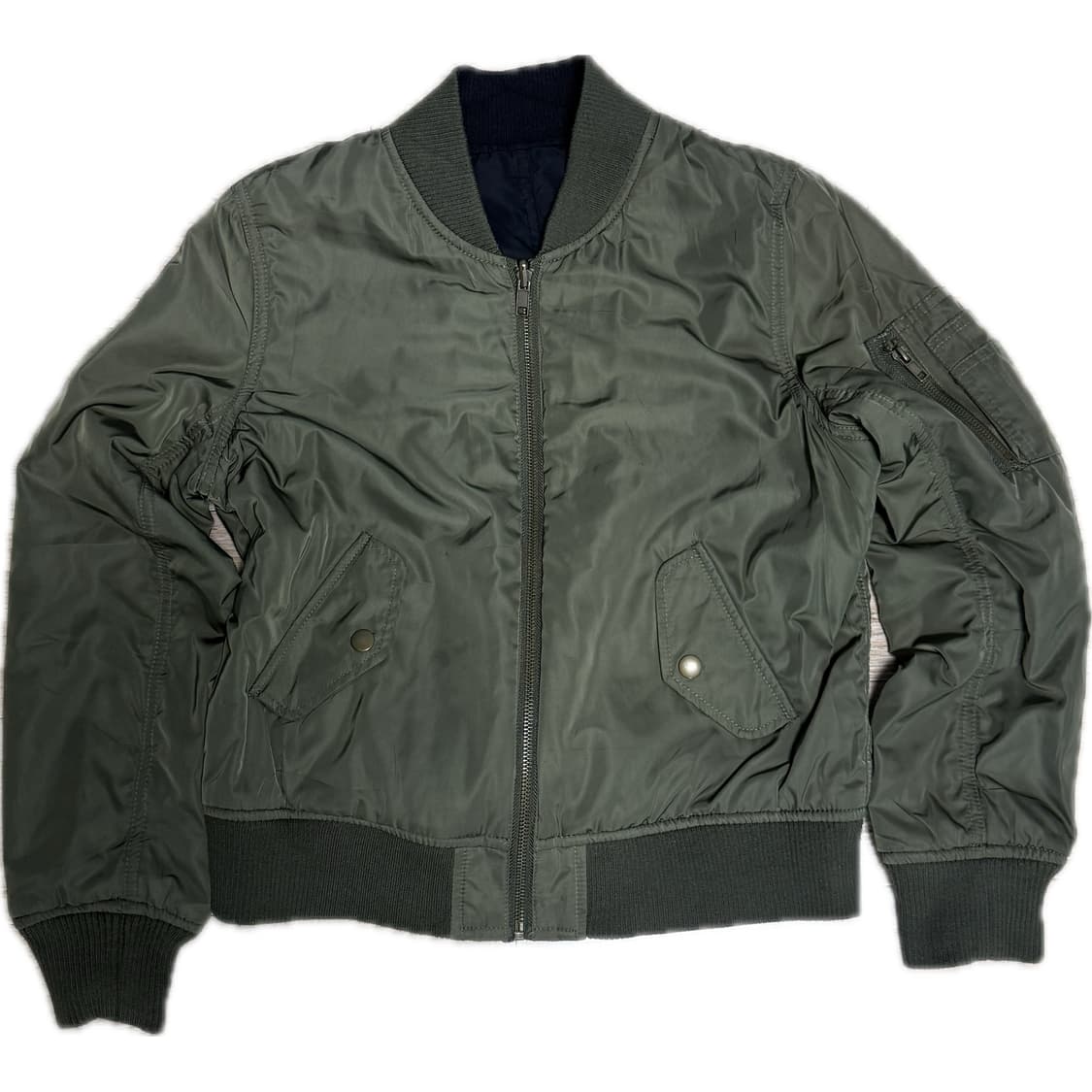 Japanese vintage 리버시블 크롭 항공 점퍼 상품이미지1