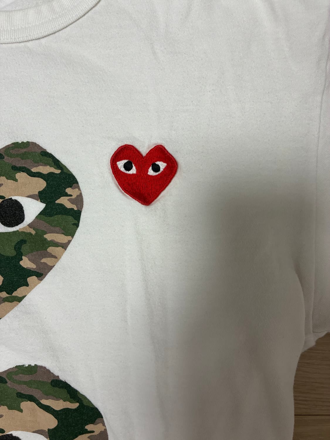  꼼데가르송 더블카모 반팔티 상품이미지4