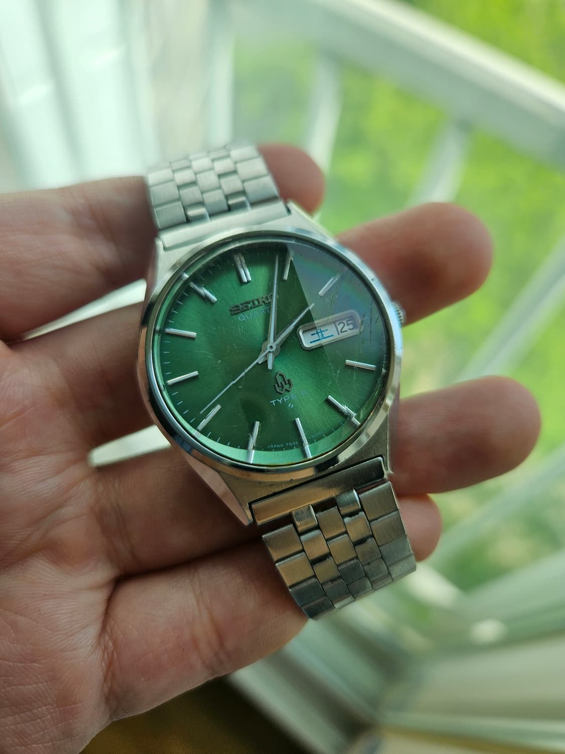 1978s 세이코 타입2 각유리 쿼츠 빈티지 시계 상품이미지1