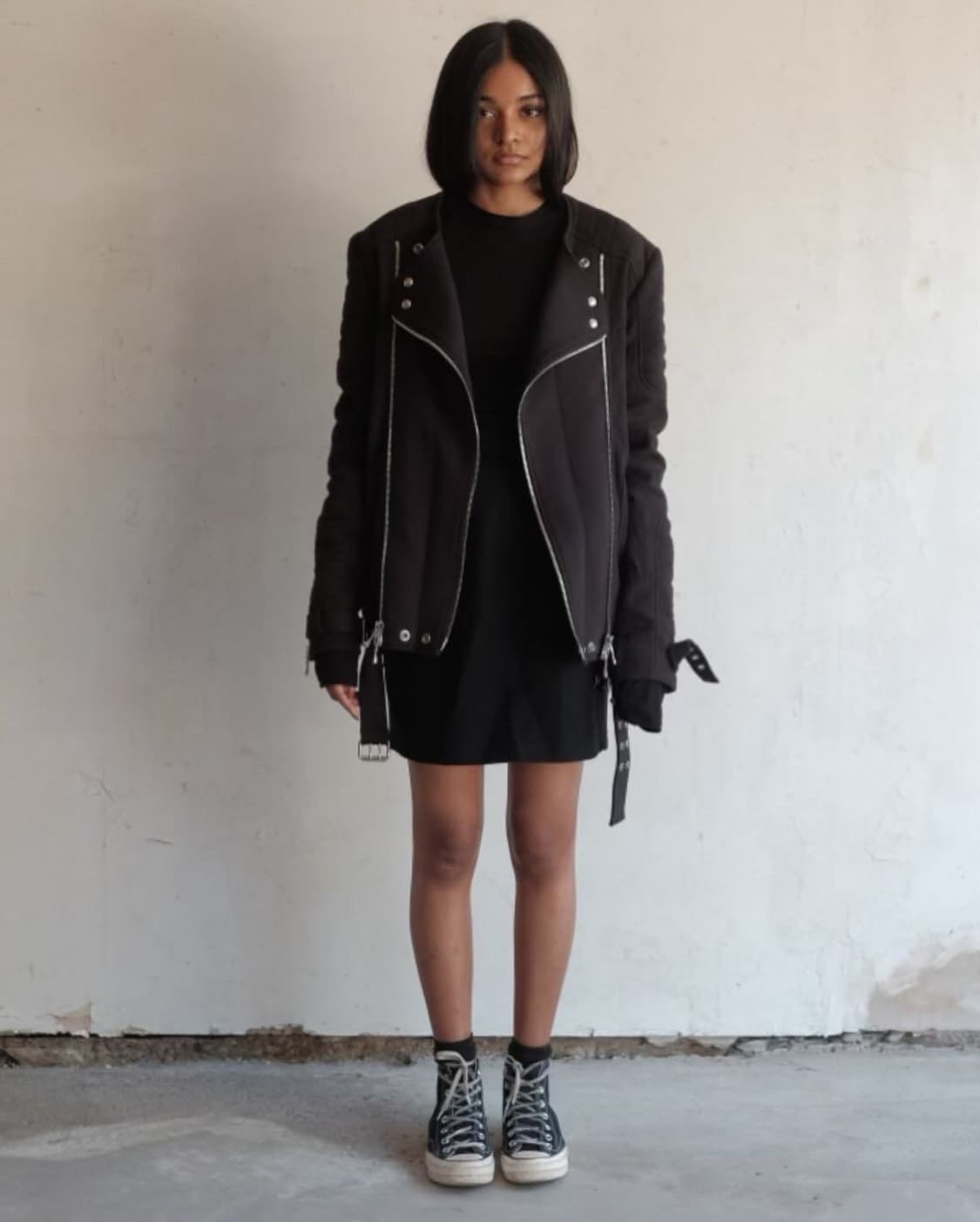 Balmain X h&m Black Hospin Biker Jacket 상품이미지2