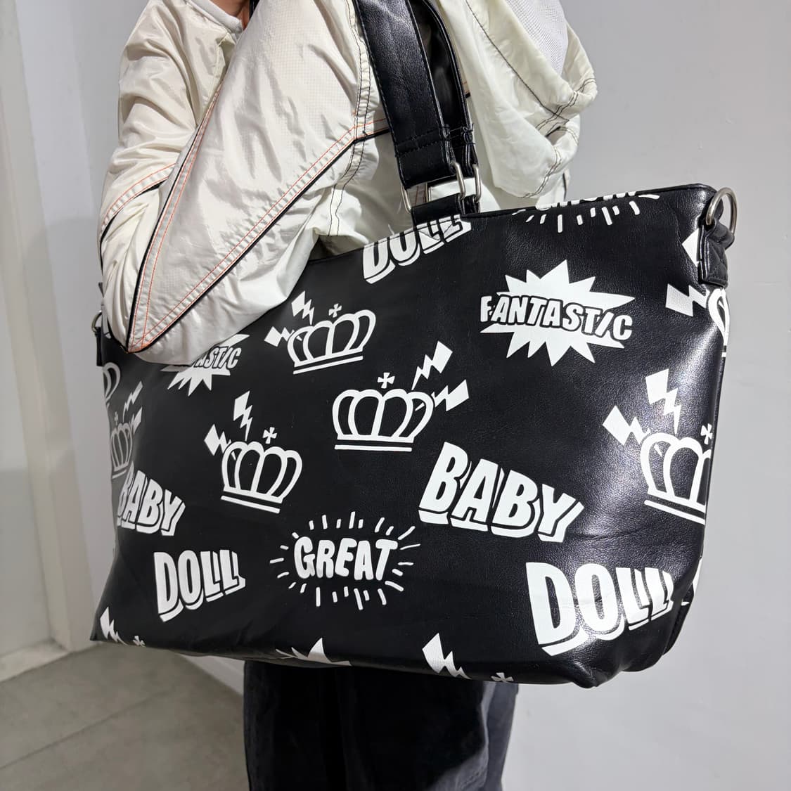 Baby Doll 레자가죽 프린팅 숄더백 가방 상품이미지3