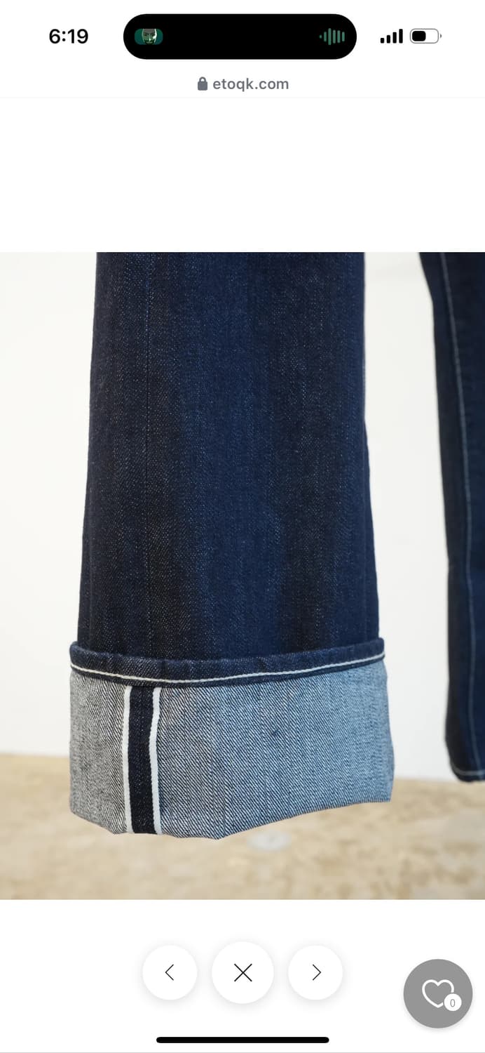 택포) 유스오브더워터 youthofthewater 3006 데님팬츠 L 상품이미지5