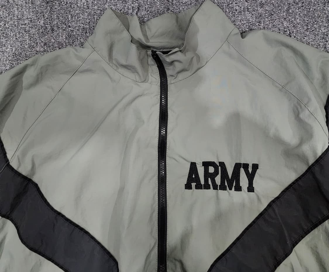 ARMY 미군 IPFU  빈티지 바람막이 집업 자켓 XL 상품이미지4