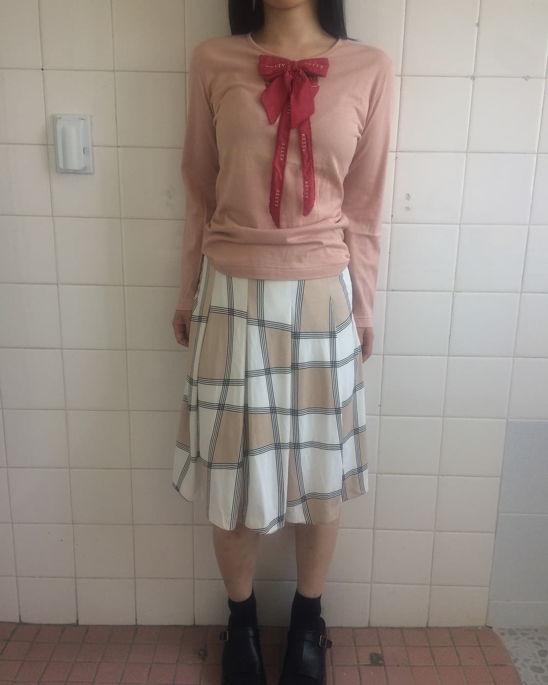 Pattern point midi skirt 상품이미지4