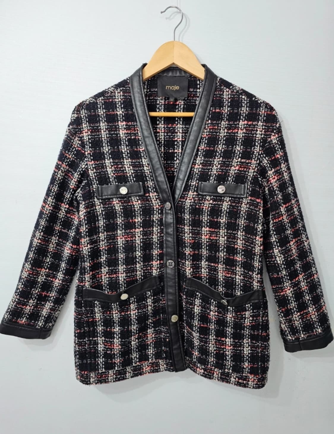 마쥬 트위드 자켓 블랙 ~55 상품이미지2