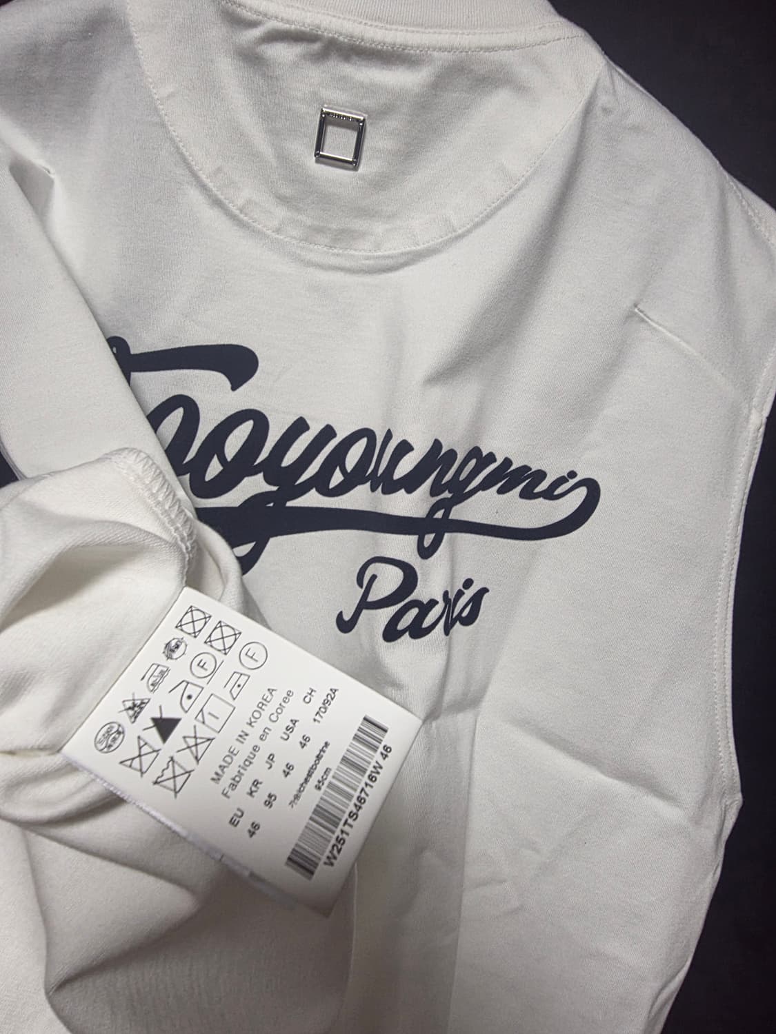 우영미 파리 나시 티셔츠 사이즈 46 상품이미지3