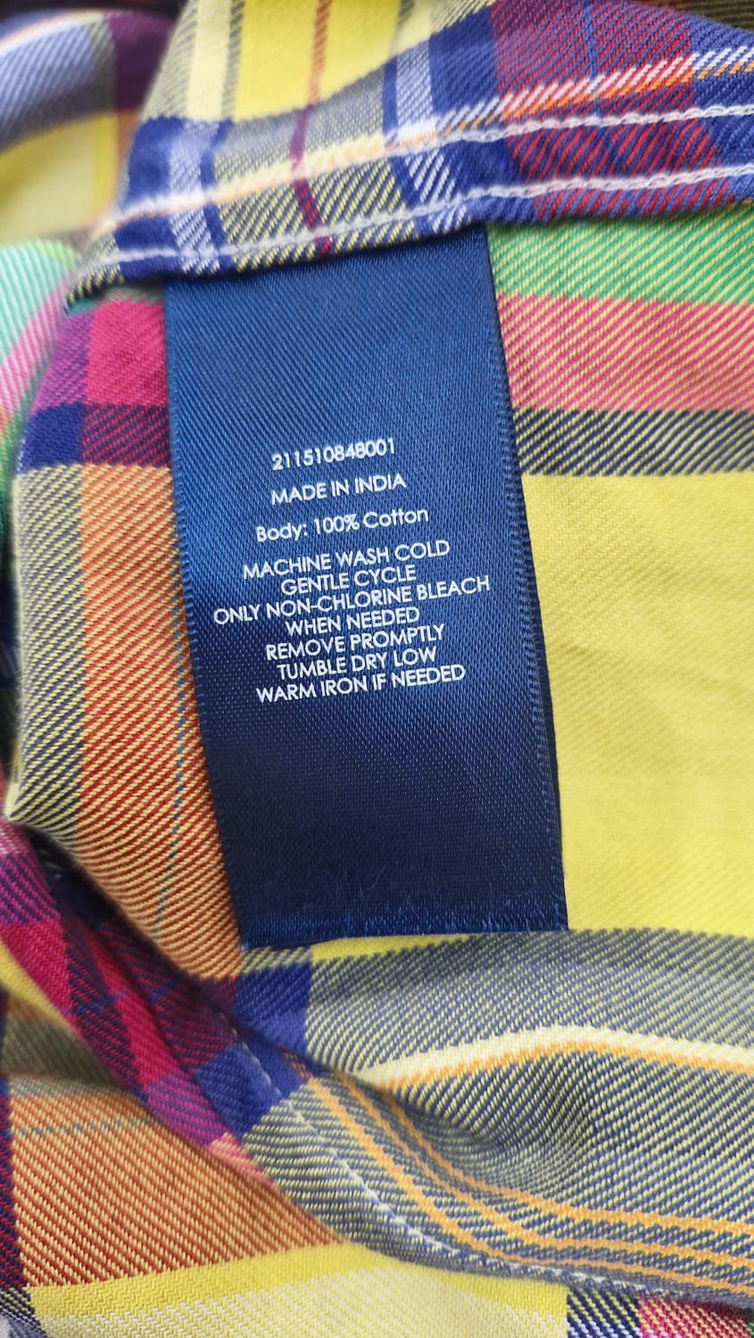 폴로 랄프로렌 체크 셔츠 M(정품) 상품이미지4