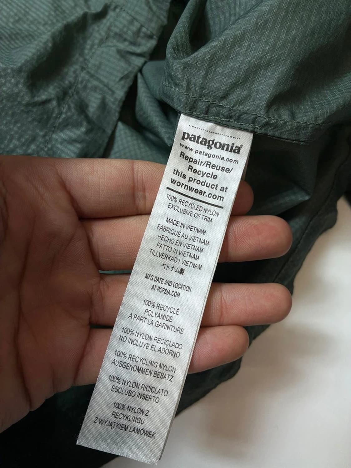 파타고니아 립스탑 후디니 시그니처 윈드 자켓 PN8223 상품이미지7