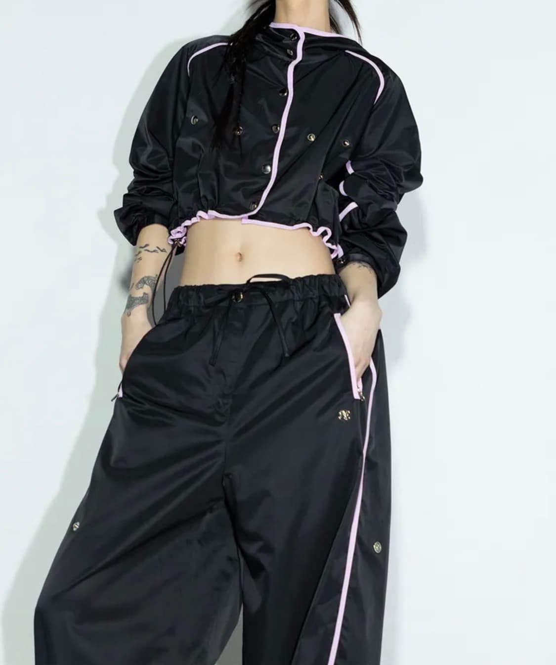김미더영 G_BIAS LINE PANTS / BLACK 상품이미지2
