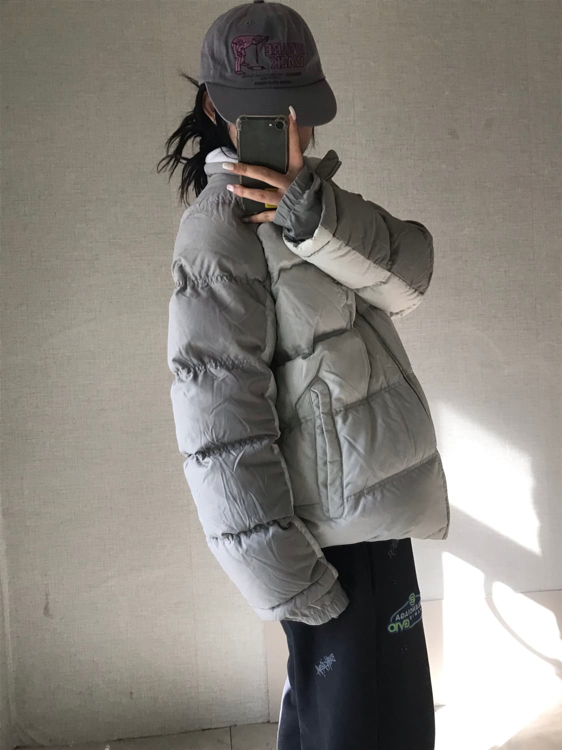 나이키 라이트그레이 패딩 상품이미지2