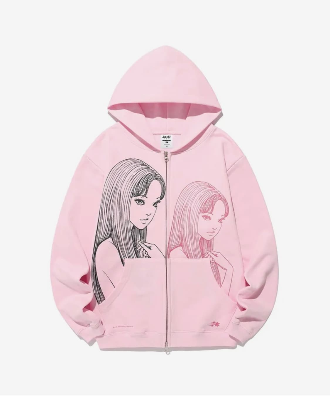 구매)나이스고스트클럽 이토준지 매니악 토미에 후드집업 핑크 s 상품이미지1