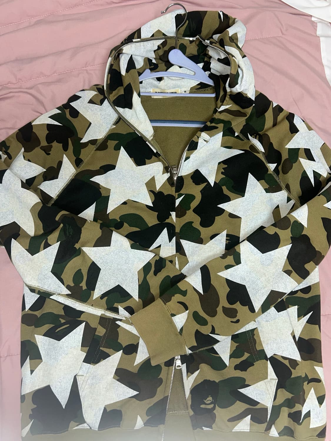 베이프 스타 녹계 풀집업 m (판매/교신) 상품이미지1