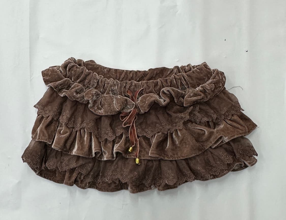 🤎오네갸루 로맨틱 코디세트 🤎 TRALALA 벨벳 숏팬츠 히메갸루 상품이미지8