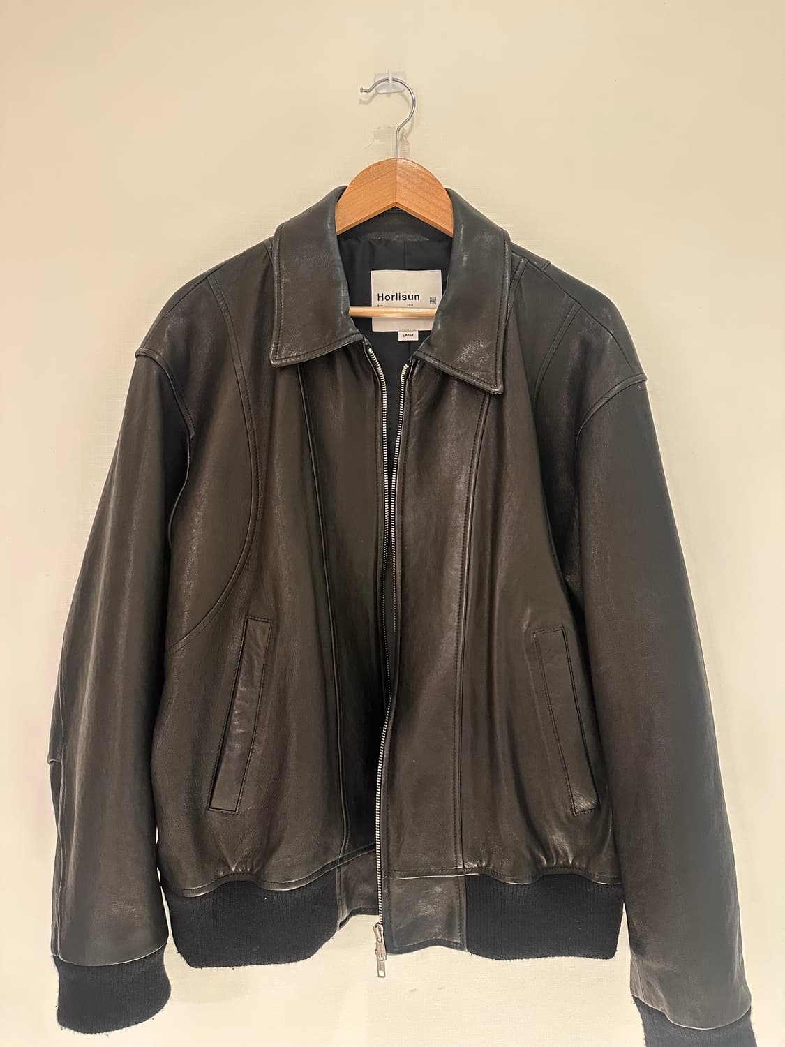 홀리선 캐피탈 레더 블루종 블랙 L 상품이미지2