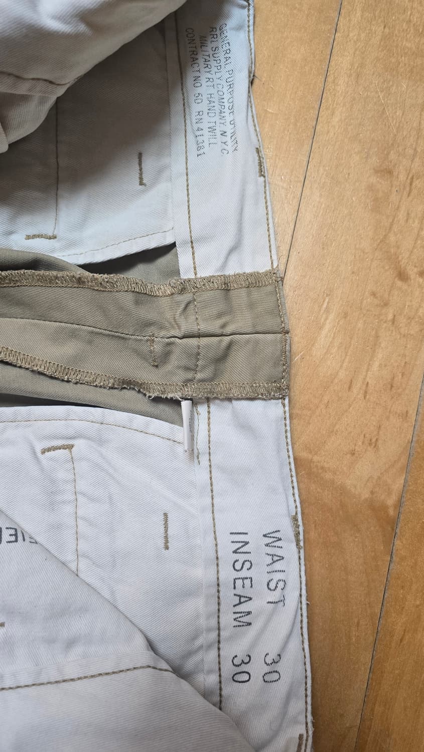 더블알엘 면바지 30 베이지 rrl 상품이미지6
