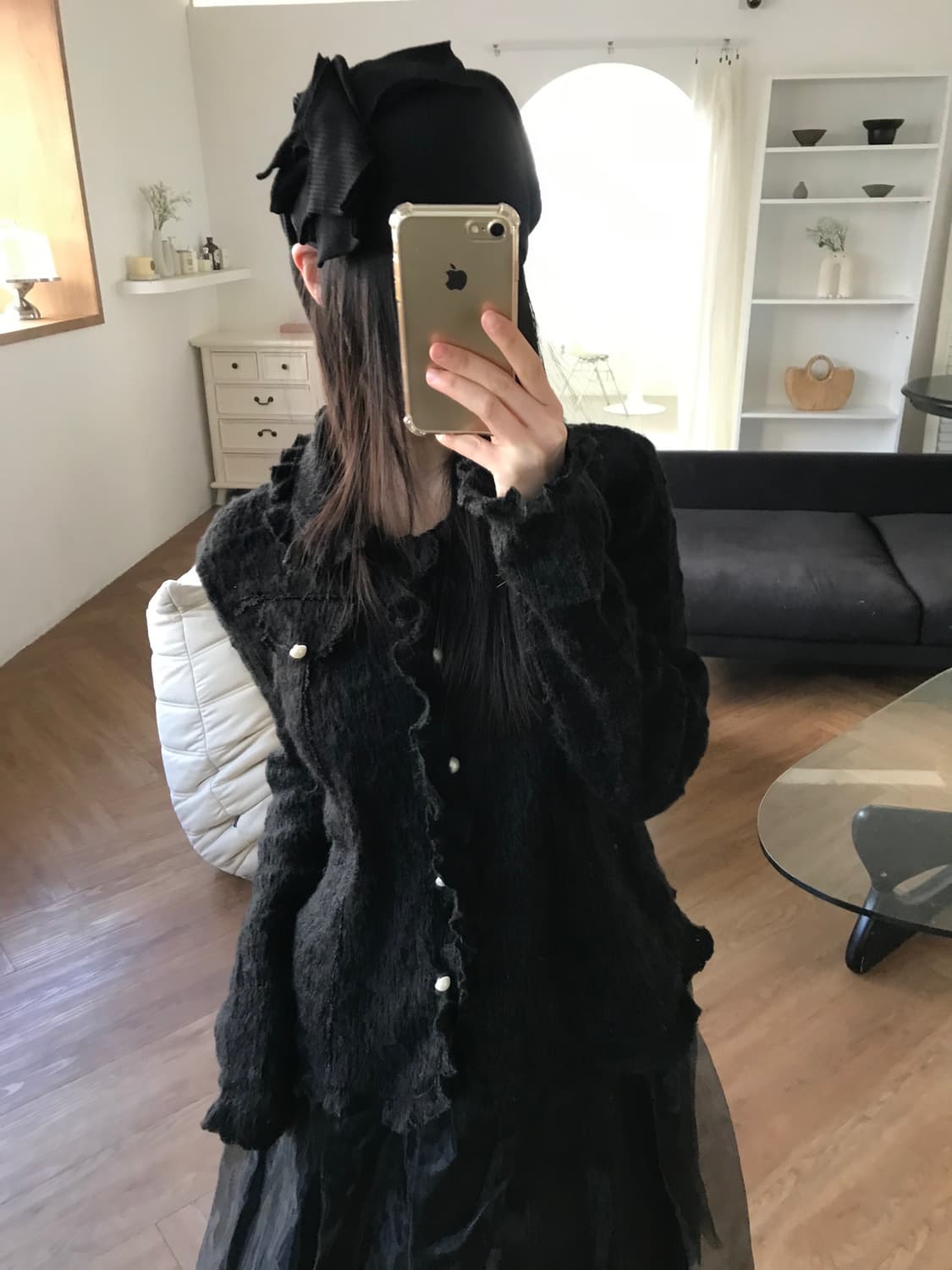 vintage pearl cardigan 상품이미지3