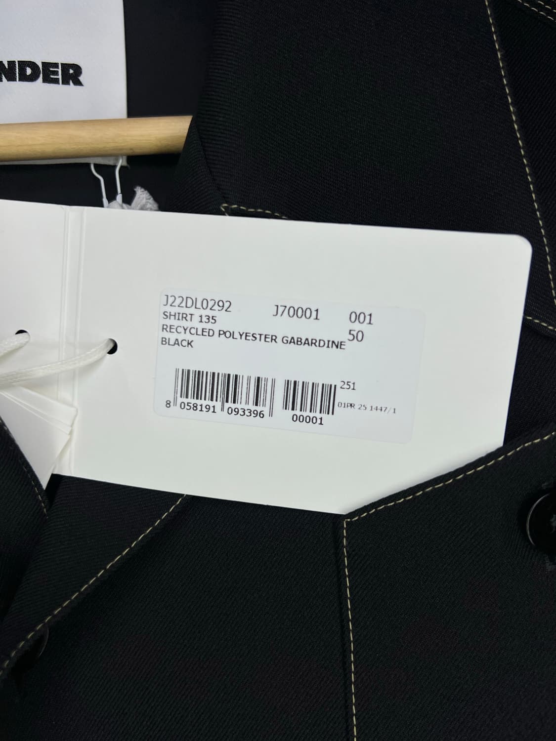 질샌더 JIL SANDER 25SS 개버딘 셔츠자켓 상품이미지4