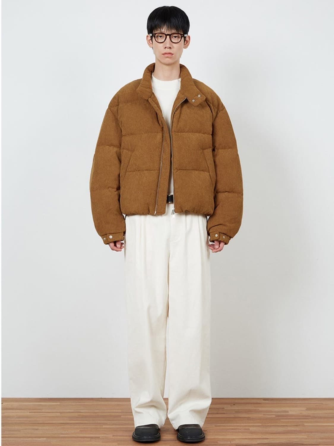 키뮤어 코듀로이 덕다운 헤링턴 패딩 상품이미지2