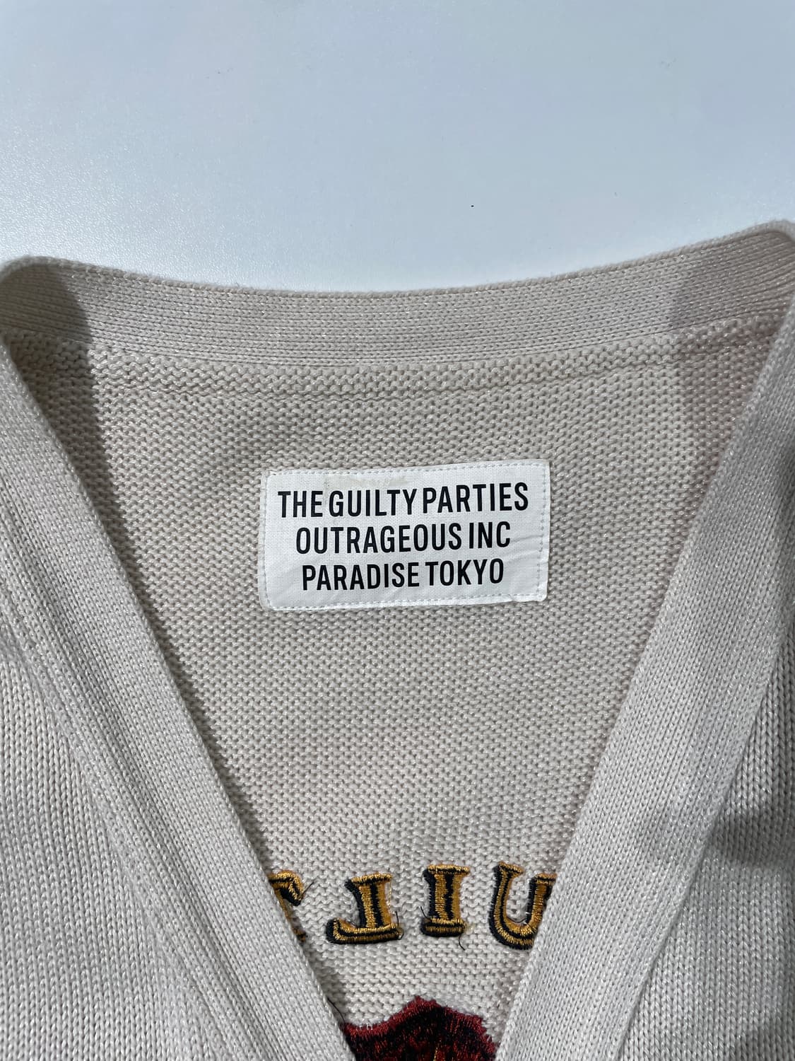 와코 마리아 18S/S 아이보리 버진 메리 니트 가디건 상품이미지7