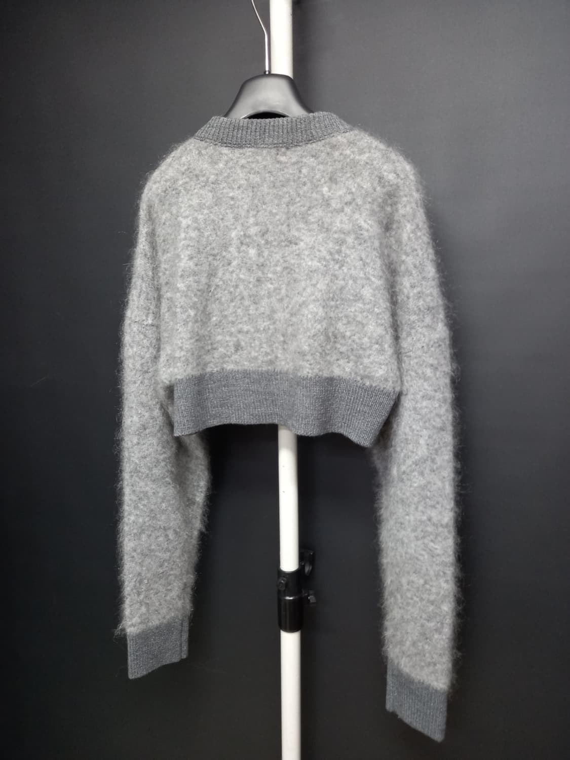 새 MIMME 밈미 모헤어 크롭 가디건 F 33-66 상품이미지5