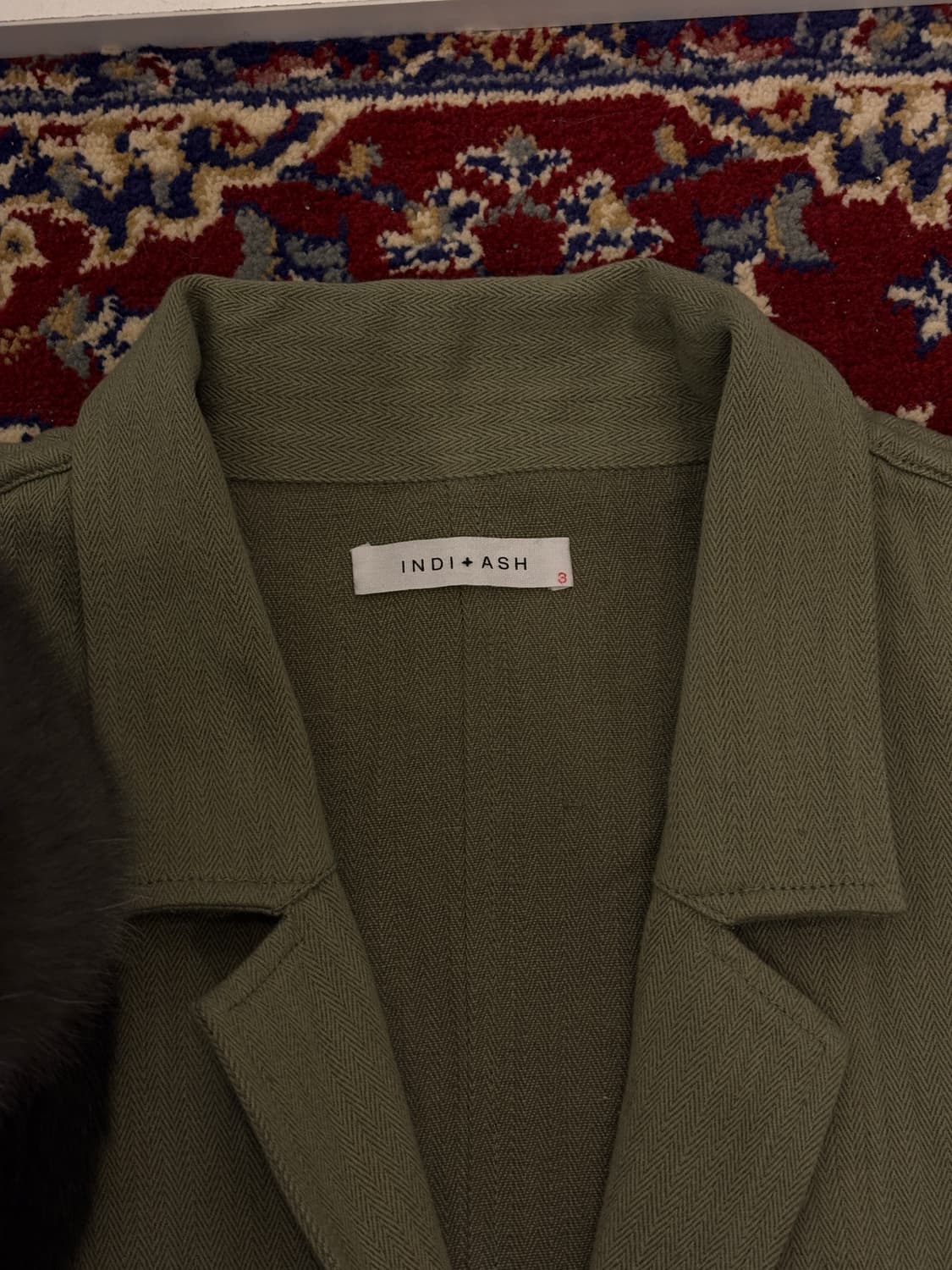 Vintage 해링본 코튼 자켓 상품이미지2