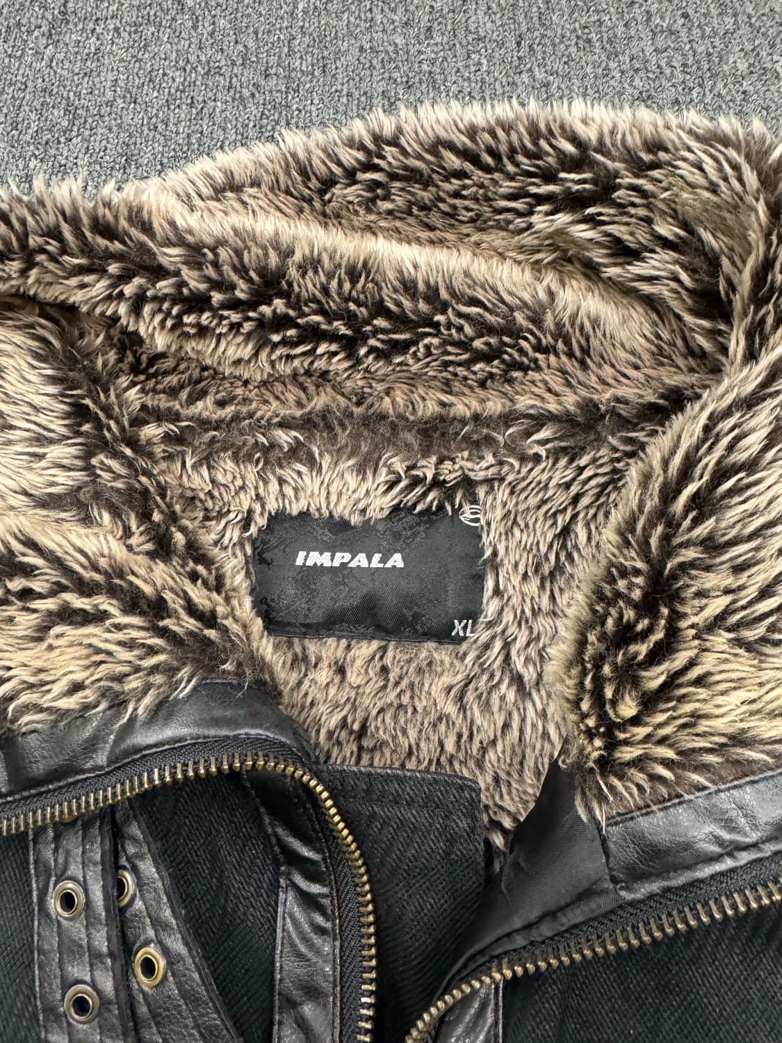 XL)IMPALA 빈티지 Y2K 무스탕(버클X) 상품이미지3