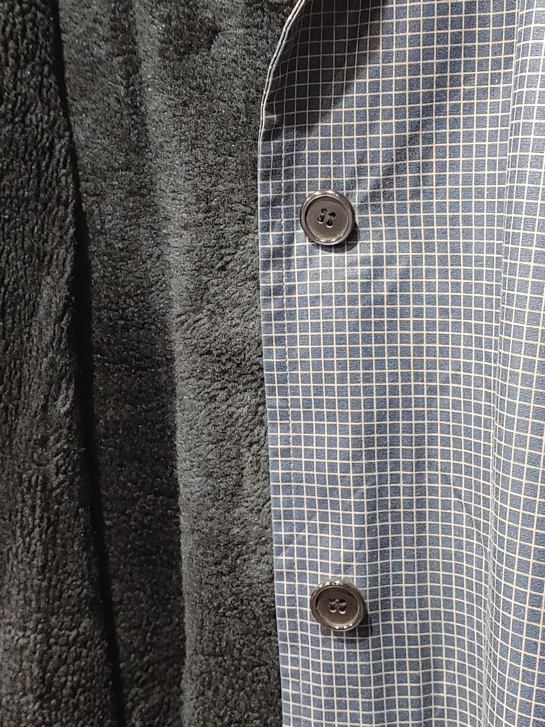 무배) 런던 포그 체크 플리스 라이닝 트렌치코트 - XL 상품이미지4