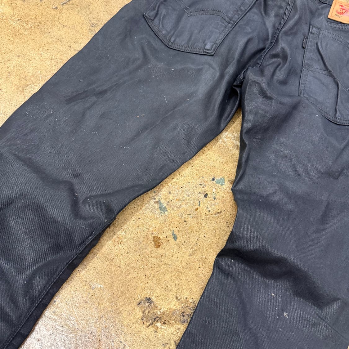 [정품/W30,L34] 리바이스 504 블랙 코팅진 b8 상품이미지5